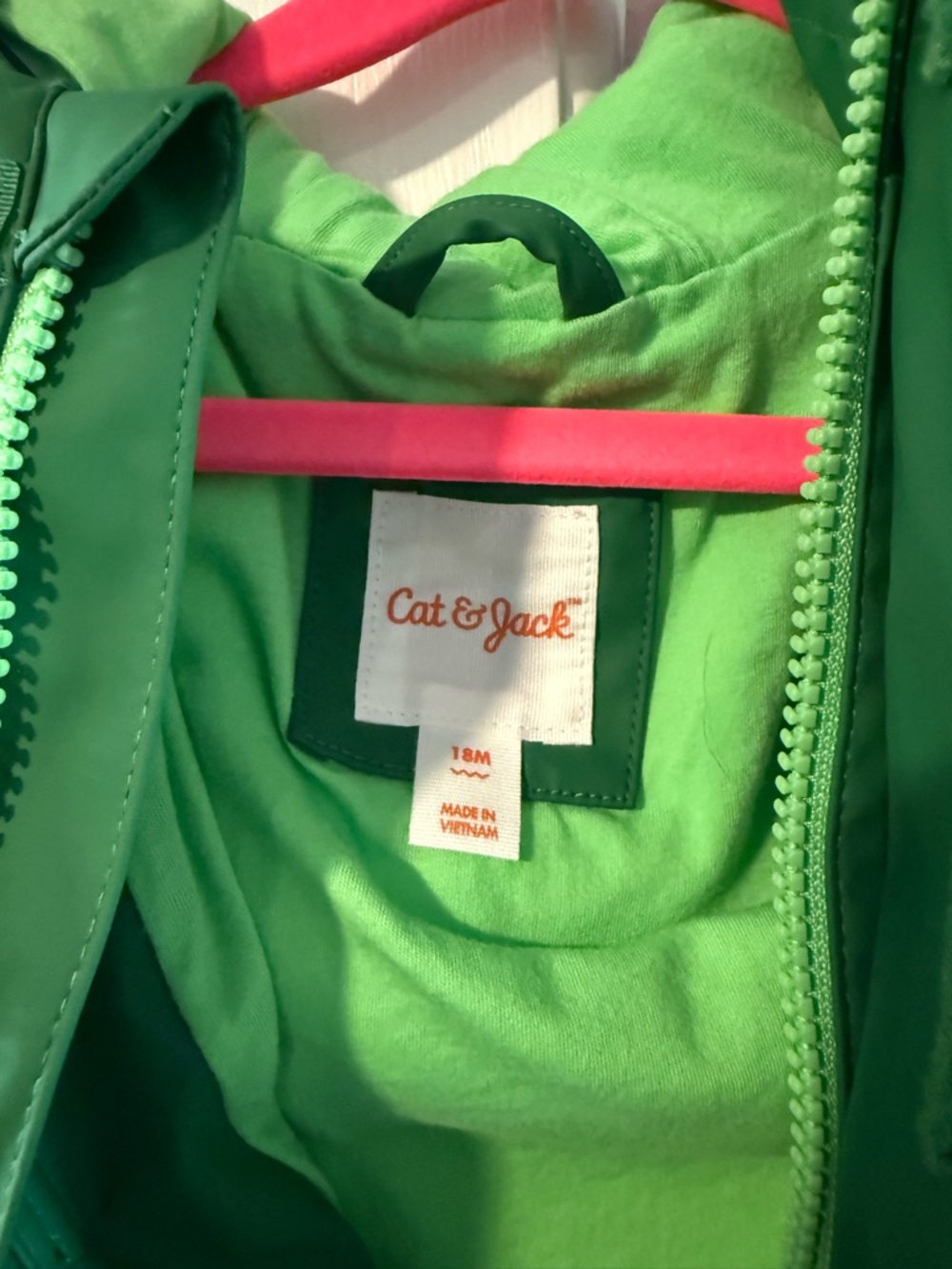 Kids Green Frog Rain Jacket - Picture 4 of 4